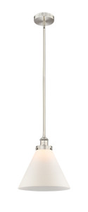 Cone - 1 Light - 12 inch - Brushed Satin Nickel - Cord hung - Mini Pendant (616-1SH-SN-G41-L)