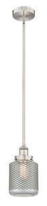 Stanton - 1 Light - 6 inch - Brushed Satin Nickel - Cord hung - Mini Pendant (616-1SH-SN-G262-LED)