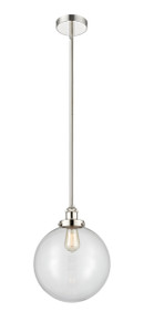 Beacon - 1 Light - 12 inch - Polished Nickel - Cord hung - Mini Pendant (616-1SH-PN-G202-12)