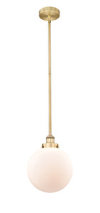 Beacon - 1 Light - 10 inch - Brushed Brass - Cord hung - Mini Pendant (616-1SH-BB-G201-10)