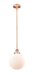 Beacon - 1 Light - 10 inch - Antique Copper - Cord hung - Mini Pendant (616-1SH-AC-G201-10)