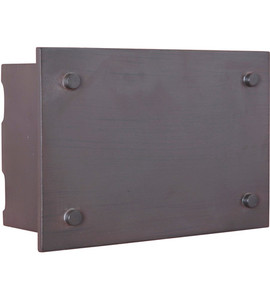 Industrial Rectangle Lighted LED Chime in Aged Iron (ICH1600-AI)