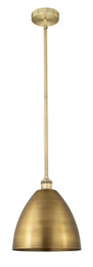 Bristol - 1 Light - 12 inch - Brushed Brass - Cord hung - Mini Pendant (616-1S-BB-MBD-12-BB-LED)