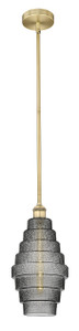 Cascade - 1 Light - 8 inch - Brushed Brass - Cord hung - Mini Pendant (616-1S-BB-G673-8-LED)