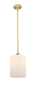 Cobbleskill - 1 Light - 9 inch - Brushed Brass - Cord hung - Mini Pendant (616-1S-BB-G111-L)