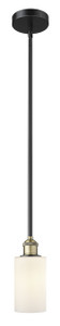 Clymer - 1 Light - 4 inch - Black Antique Brass - Cord hung - Mini Pendant (616-1S-BAB-G801)