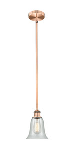 Hanover - 1 Light - 6 inch - Antique Copper - Cord hung - Mini Pendant (616-1S-AC-G2812)