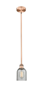 Caledonia - 1 Light - 5 inch - Antique Copper - Cord hung - Mini Pendant (616-1S-AC-G257)