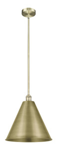 Berkshire - 1 Light - 16 inch - Antique Brass - Cord hung - Mini Pendant (616-1S-AB-MBC-16-AB)
