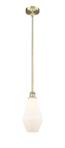 Cindyrella - 1 Light - 7 inch - Antique Brass - Cord hung - Mini Pendant (616-1S-AB-G651-7-LED) Cindyrella - 1 Light - 7 inch - Antique Brass - Cord hung - Mini Pendant (616-1S-AB-G651-7-LED)