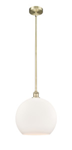 Athens - 1 Light - 14 inch - Antique Brass - Cord hung - Pendant (616-1S-AB-G121-14)