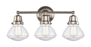 Olean - 3 Light - 23 inch - Brushed Satin Nickel - Bath Vanity Light (623-3W-SN-G324)