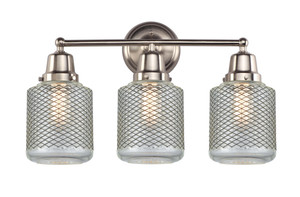 Stanton - 3 Light - 22 inch - Brushed Satin Nickel - Bath Vanity Light (623-3W-SN-G262)