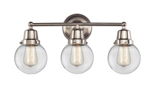 Beacon - 3 Light - 22 inch - Brushed Satin Nickel - Bath Vanity Light (623-3W-SN-G202-6)