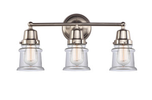Canton - 3 Light - 21 inch - Brushed Satin Nickel - Bath Vanity Light (623-3W-SN-G182S)