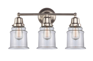 Canton - 3 Light - 22 inch - Brushed Satin Nickel - Bath Vanity Light (623-3W-SN-G182)