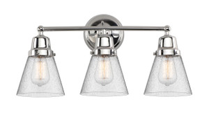 Cone - 3 Light - 22 inch - Polished Chrome - Bath Vanity Light (623-3W-PC-G64)