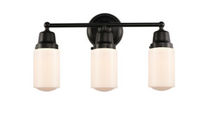 Dover - 3 Light - 21 inch - Matte Black - Bath Vanity Light (623-3W-BK-G311)
