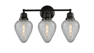 Geneseo - 3 Light - 23 inch - Matte Black - Bath Vanity Light (623-3W-BK-G165)