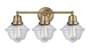 Oxford - 3 Light - 24 inch - Brushed Brass - Bath Vanity Light (623-3W-BB-G532)
