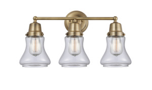 Bellmont - 3 Light - 22 inch - Brushed Brass - Bath Vanity Light (623-3W-BB-G192)