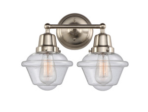 Oxford - 2 Light - 16 inch - Brushed Satin Nickel - Bath Vanity Light (623-2W-SN-G534)