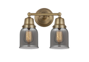 Bell - 2 Light - 13 inch - Brushed Brass - Bath Vanity Light (623-2W-BB-G53)