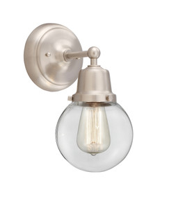 Beacon - 1 Light - 6 inch - Brushed Satin Nickel - Sconce (623-1W-SN-G202-6)