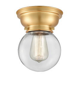 Beacon - 1 Light - 6 inch - Satin Gold - Flush Mount (623-1F-SG-G202-6)