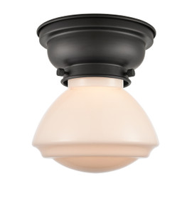 Olean - 1 Light - 7 inch - Matte Black - Flush Mount (623-1F-BK-G321-LED)