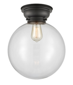 Beacon - 1 Light - 12 inch - Matte Black - Flush Mount (623-1F-BK-G202-12-LED)