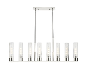 Boreas - 6 Light - 48 inch - Polished Nickel - Linear Pendant (617-8I-PN-G617-11SCL)