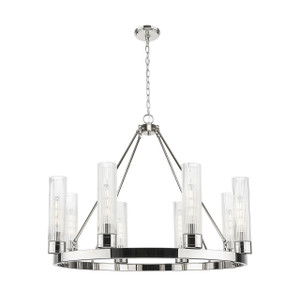 Boreas - 6 Light - 36 inch - Polished Nickel - Chandelier (617-8CR-PN-G617-11SCL)