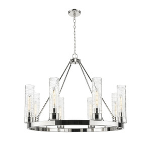 Boreas - 6 Light - 36 inch - Polished Nickel - Chandelier (617-8CR-PN-G617-11DE)