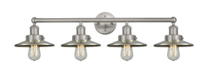 Railroad - 4 Light - 35 inch - Brushed Satin Nickel - Bath Vanity Light (616-4W-SN-M2-SN)