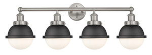 Edison - 4 Light - 34 inch - Satin Nickel - Bath Vanity Light (616-4W-SN-HFS-61-BK)