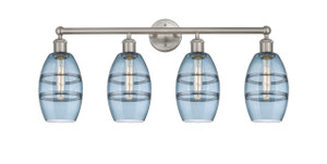 Vaz - 4 Light - 33 inch - Brushed Satin Nickel - Bath Vanity Light (616-4W-SN-G557-6BL)