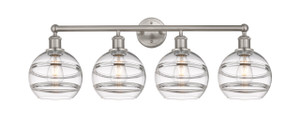 Rochester - 4 Light - 35 inch - Satin Nickel - Bath Vanity Light (616-4W-SN-G556-8CL)