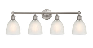 Castile - 4 Light - 33 inch - Brushed Satin Nickel - Bath Vanity Light (616-4W-SN-G381)