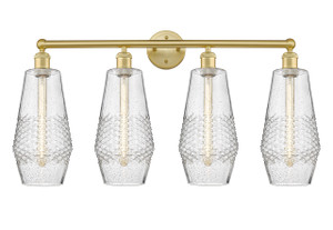 Windham - 4 Light - 34 inch - Satin Gold - Bath Vanity Light (616-4W-SG-G684-7)