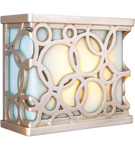 Hand-Carved Circular Lighted LED Chime in Brushed Nickel (ICH1620-BN)