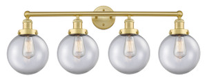 Beacon - 4 Light - 35 inch - Satin Gold - Bath Vanity Light (616-4W-SG-G202-8)