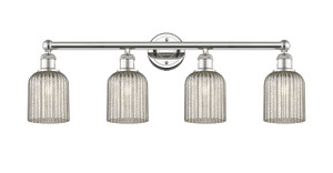 Bridal Veil - 4 Light - 32 inch - Polished Nickel - Bath Vanity Light (616-4W-PN-G559-5ME)