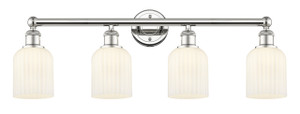 Bridal Veil - 4 Light - 32 inch - Polished Nickel - Bath Vanity Light (616-4W-PN-G559-5GWH)