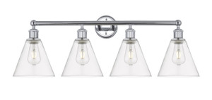 Berkshire - 4 Light - 35 inch - Polished Chrome - Bath Vanity Light (616-4W-PC-GBC-82)