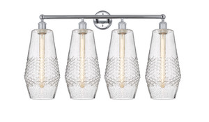 Windham - 4 Light - 34 inch - Polished Chrome - Bath Vanity Light (616-4W-PC-G684-7)