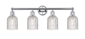 Bridal Veil - 4 Light - 32 inch - Polished Chrome - Bath Vanity Light (616-4W-PC-G559-5CL)