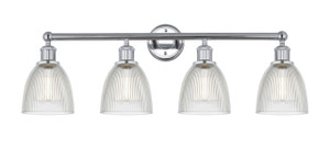 Castile - 4 Light - 33 inch - Polished Chrome - Bath Vanity Light (616-4W-PC-G382)