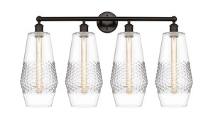 Windham - 4 Light - 34 inch - Oil Rubbed Bronze - Bath Vanity Light (616-4W-OB-G682-7)