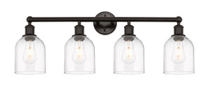 Bella - 4 Light - 33 inch - Oil Rubbed Bronze - Bath Vanity Light (616-4W-OB-G558-6CL)